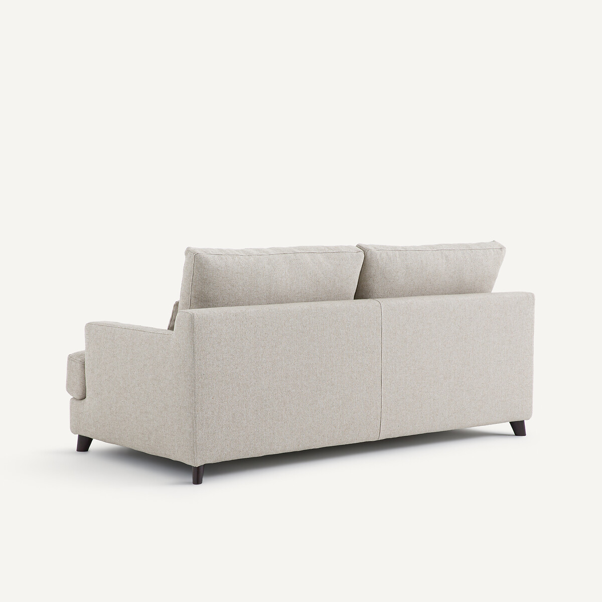 Canapé convertible texturé viscose/lin, Alwine naturel, AM.PM