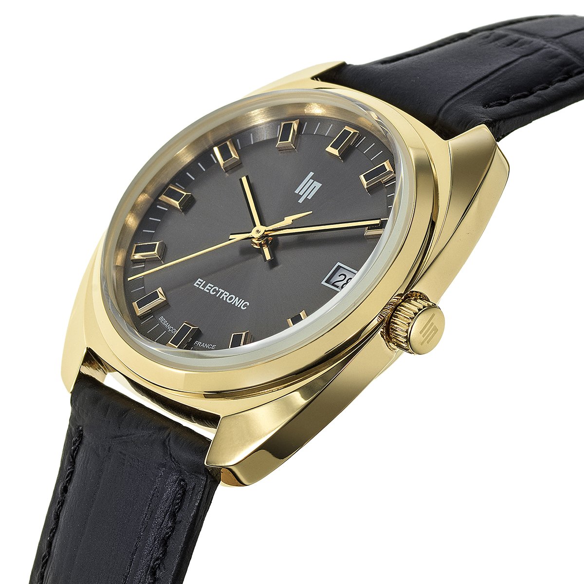 Montre Analogique GÉNÉRAL DE GAULLE doré noir noir, LIP
