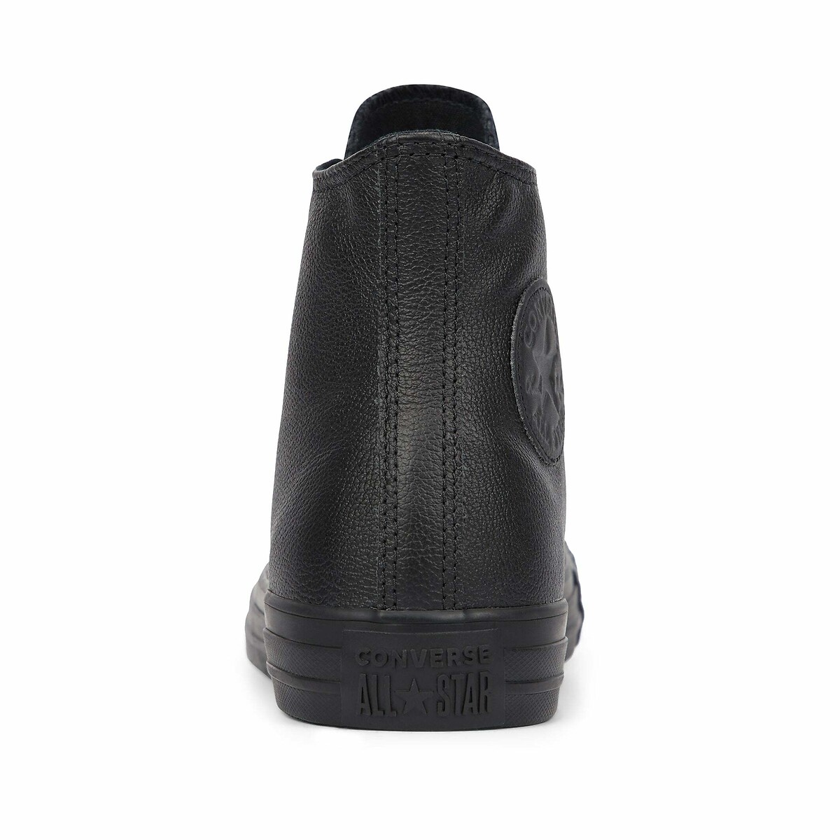 Chuck Taylor All Star Mono Cuir Hi noir, CONVERSE