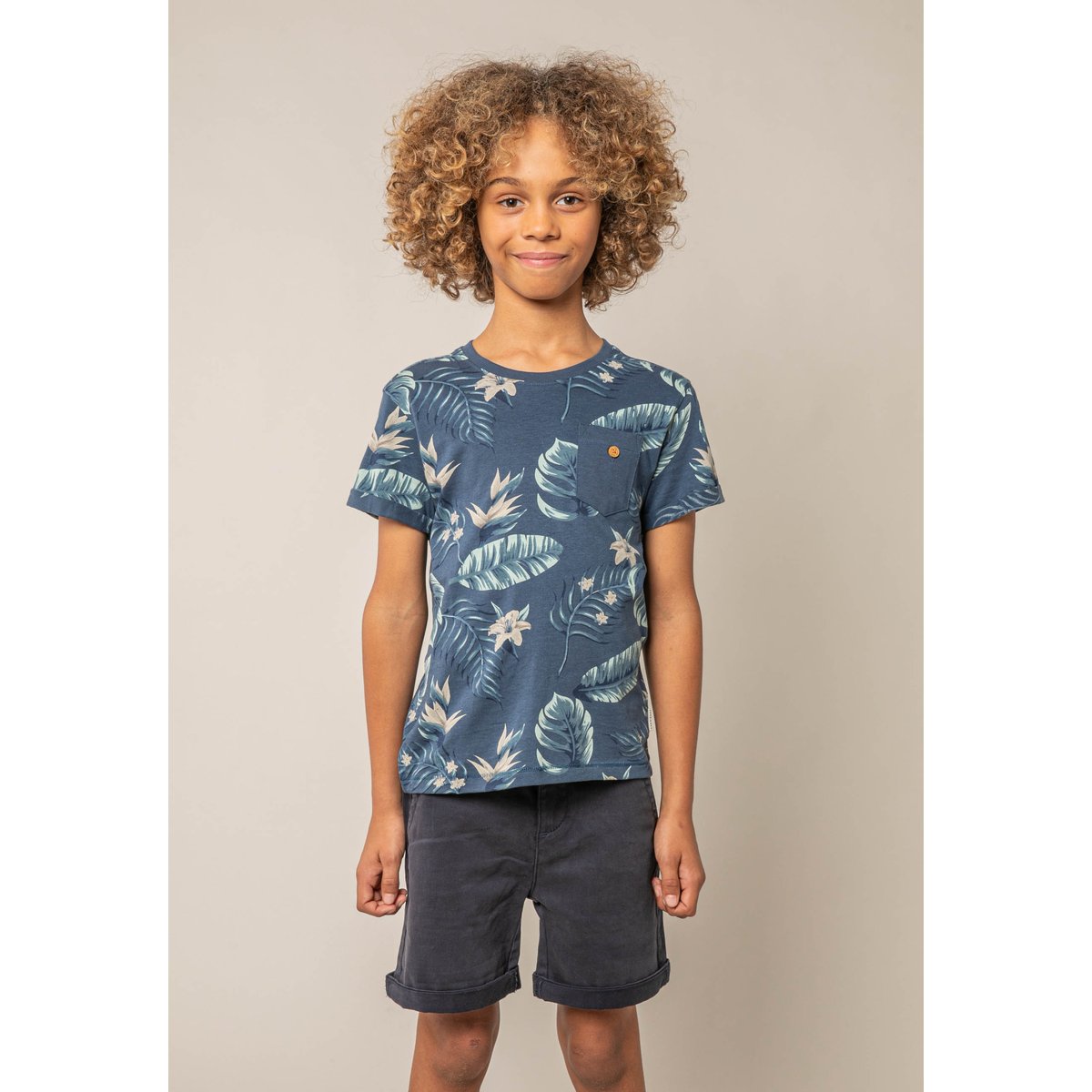 T-shirt garçon coton NUBIE indigo, DEELUXE