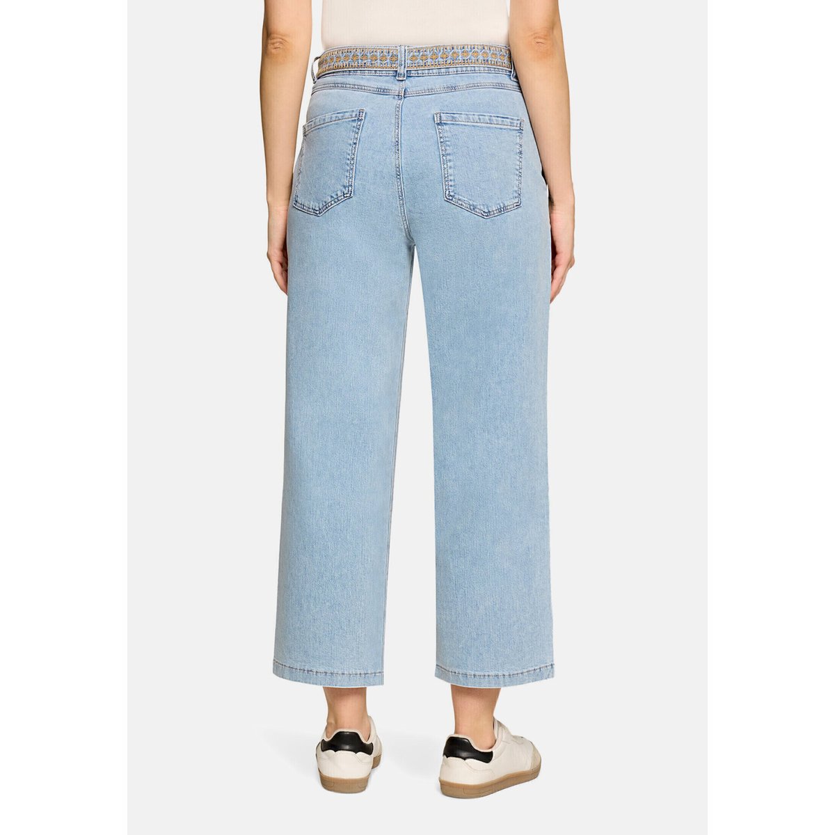 Jean d'été à broderies light blue denim, CARTOON