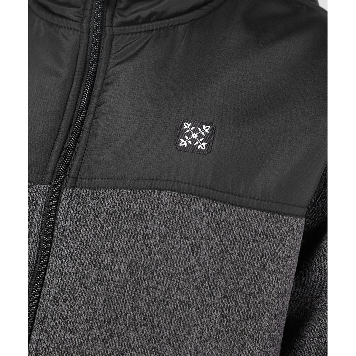 Sweat à capuche zippé PASSAGE black heather, OXBOW