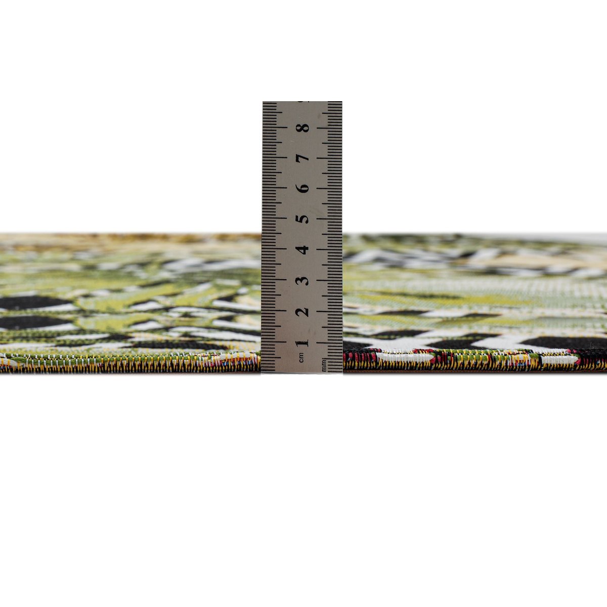 Tapis d'extérieur tissé à plat à l'aspect exotique - AURORA noir, GINO FALCONE