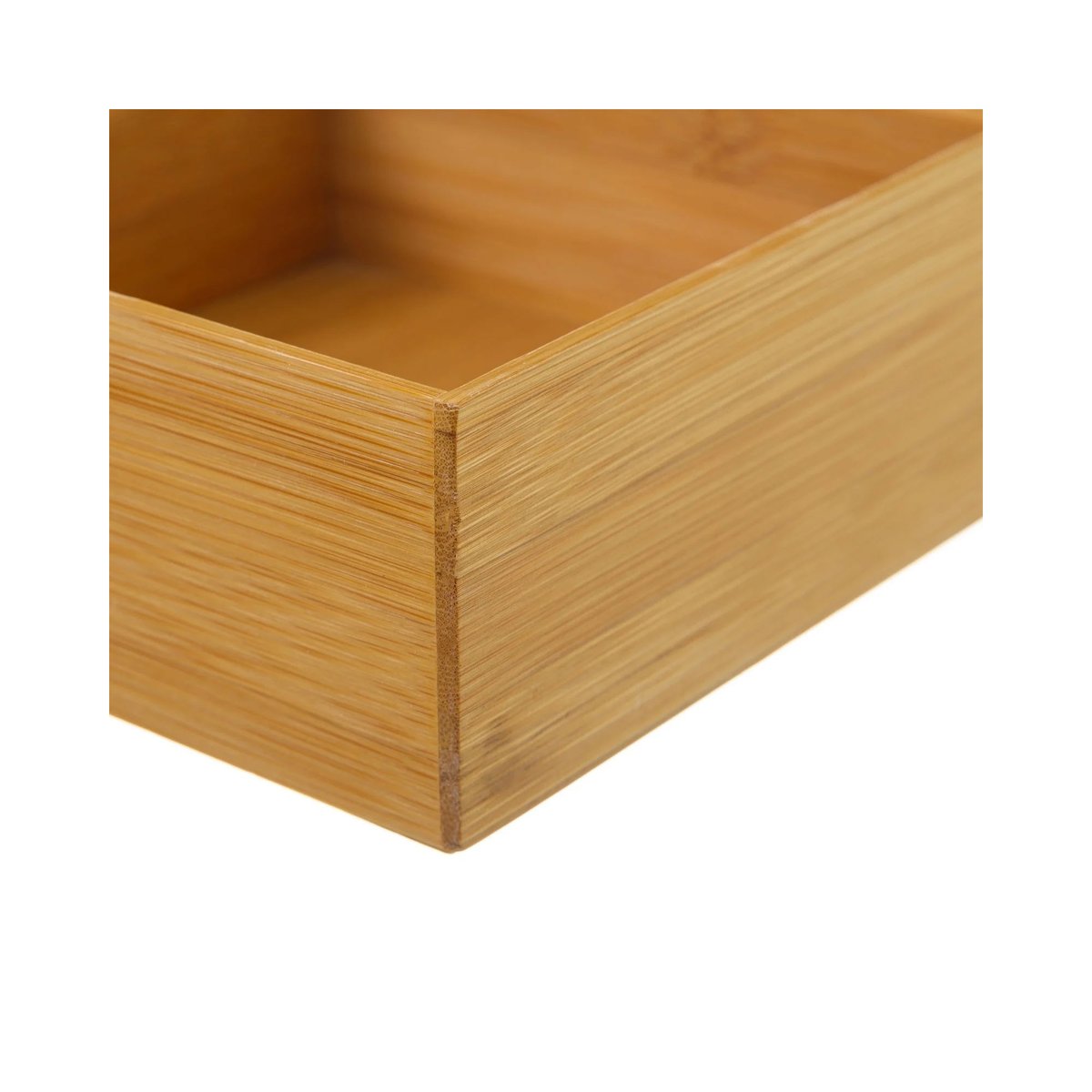 Rangement Organisateur Salle de Bain Bambou - 15x15x6.5cm bois, WADIGA