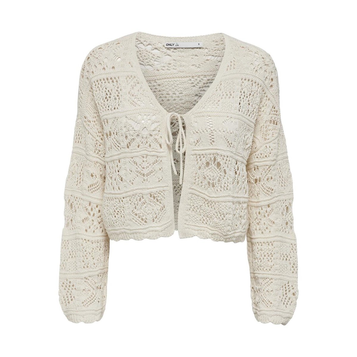 Crochet Cardigan off-white, ONLY