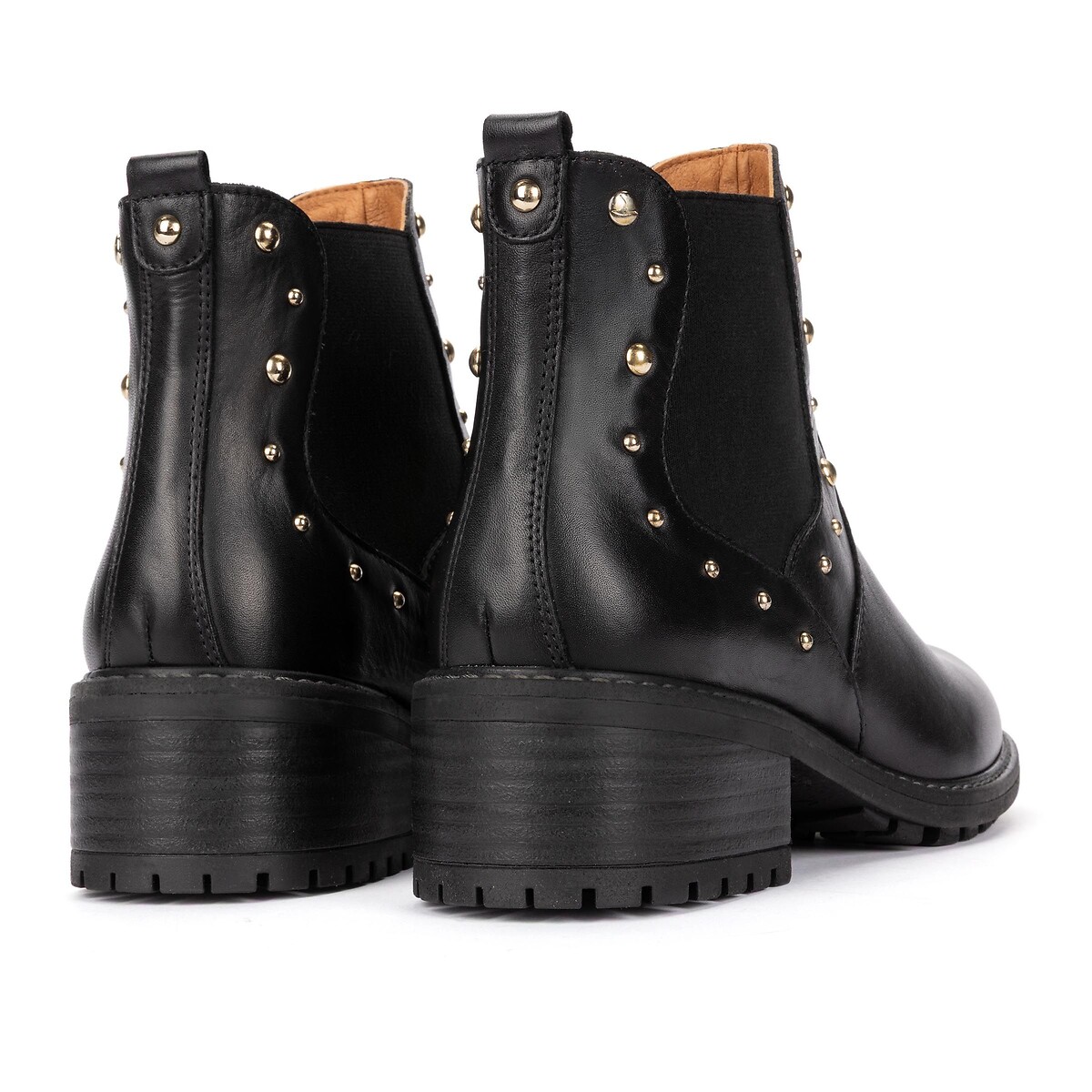Bottines en cuir Medina noir, PIKOLINOS