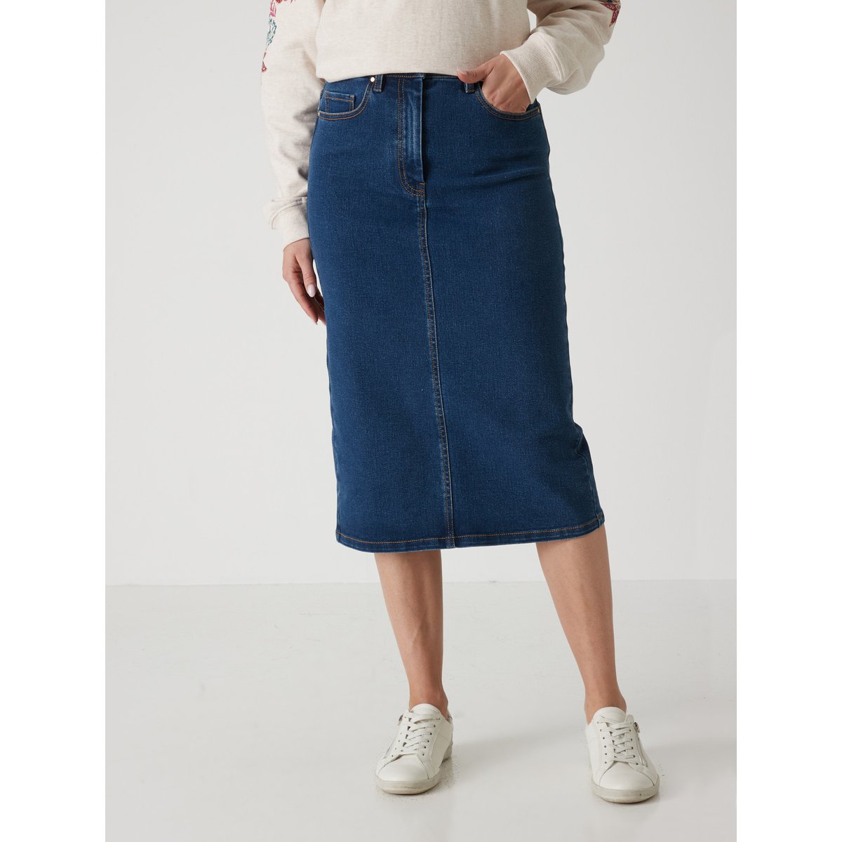 Jupe en jean denim stone, DAXON