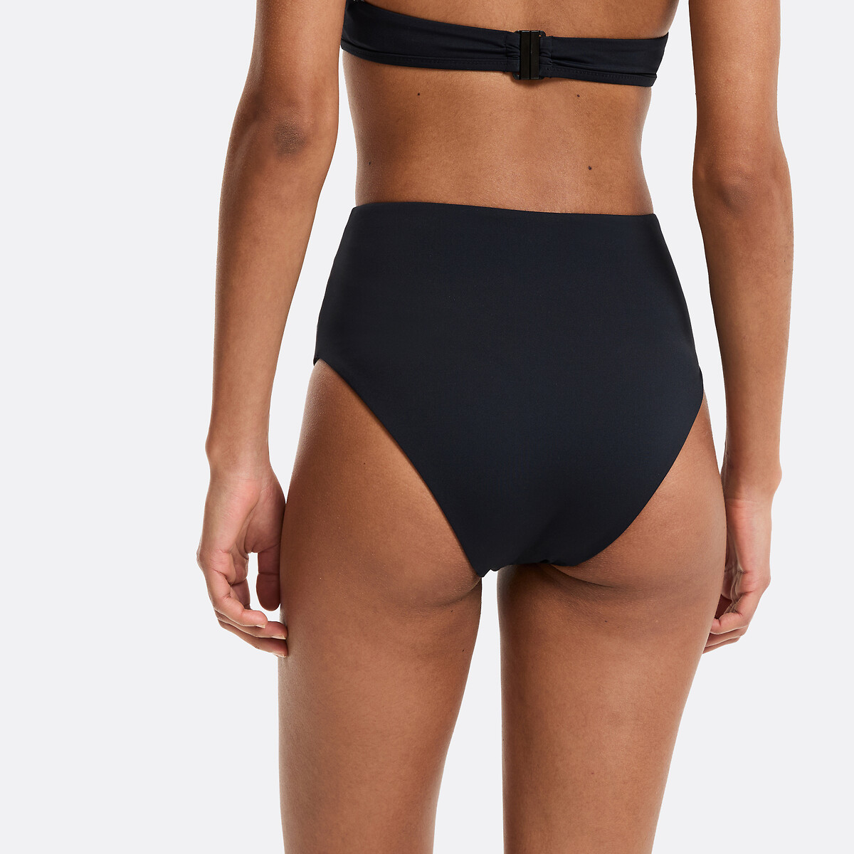 Bikinibroekje met hoge taille, Essentiel zwart, LA REDOUTE COLLECTIONS