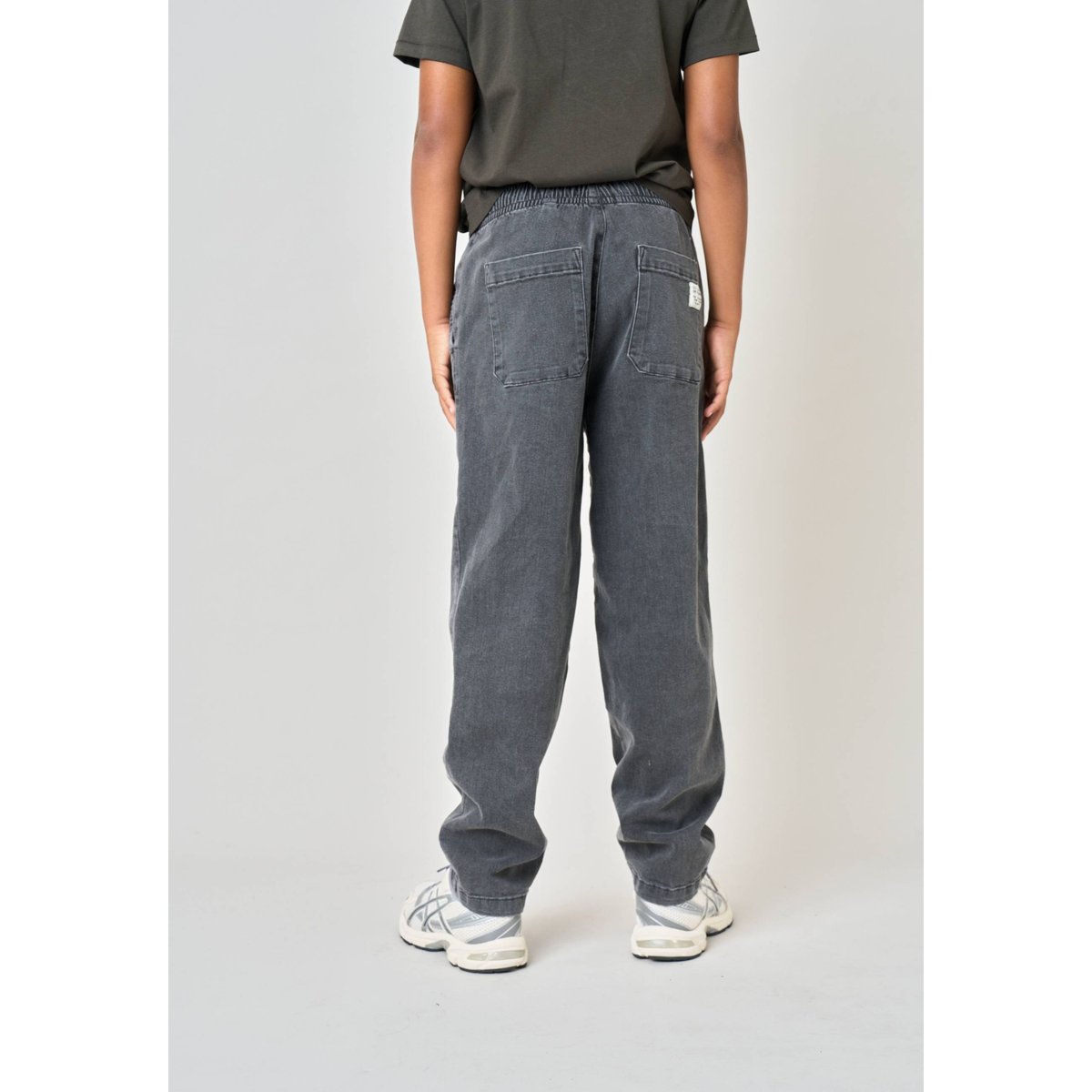 Pantalon relaxed garçon en coton denim GIANO grey, DEELUXE