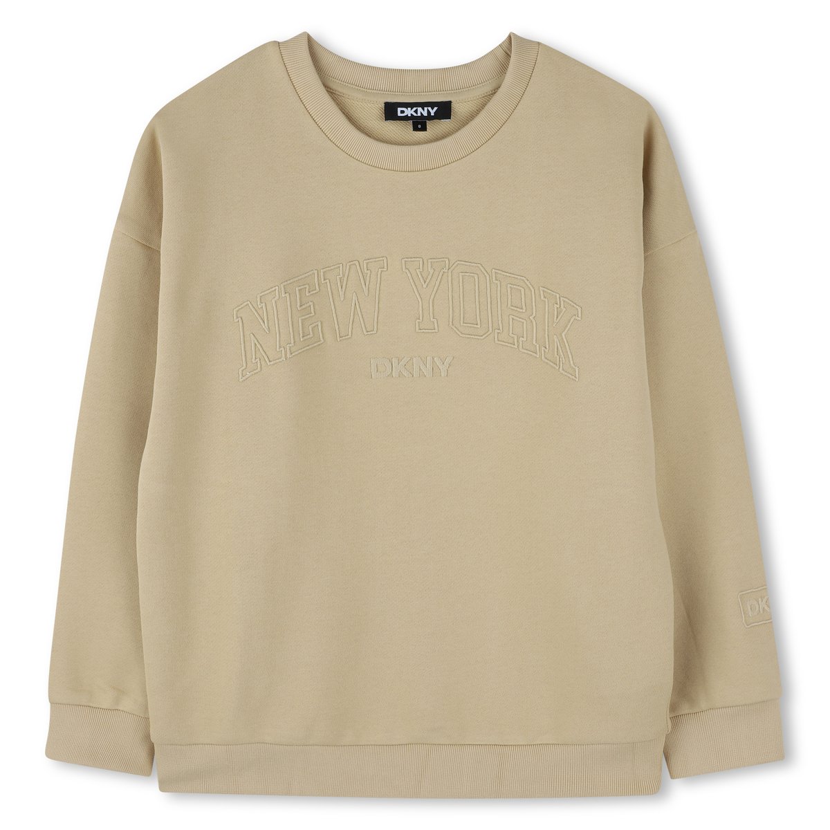 Sweat-shirt coton molletonné new classic, DKNY