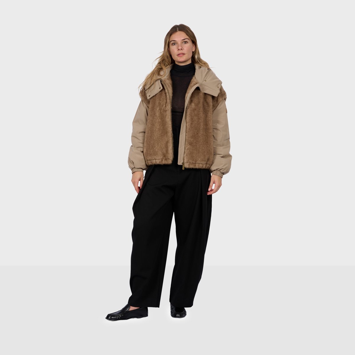 Blouson bomber à capuche ETNA carreaux, OAKWOOD