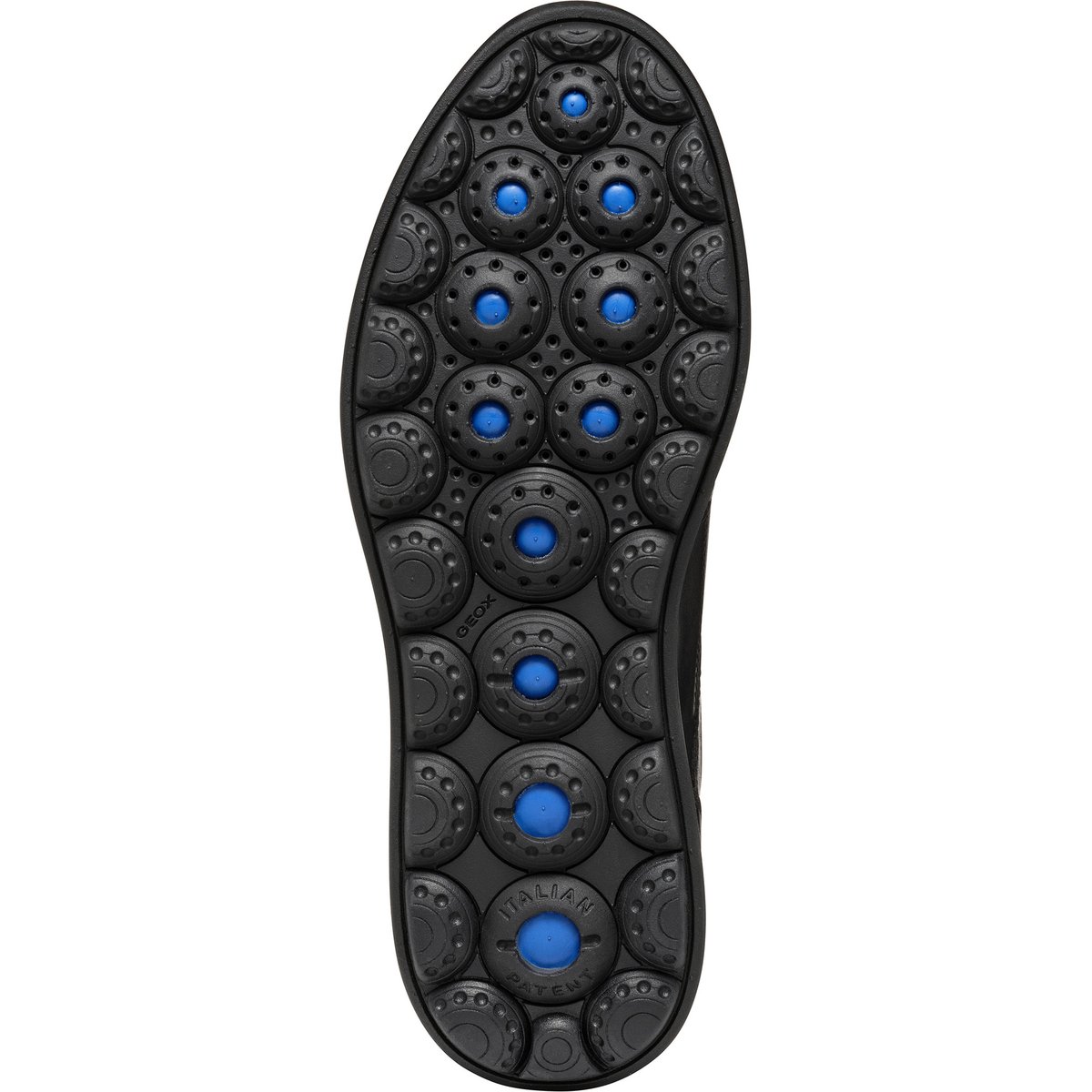 Baskets respirantes zippées en cuir Spherica EC12 noir, GEOX