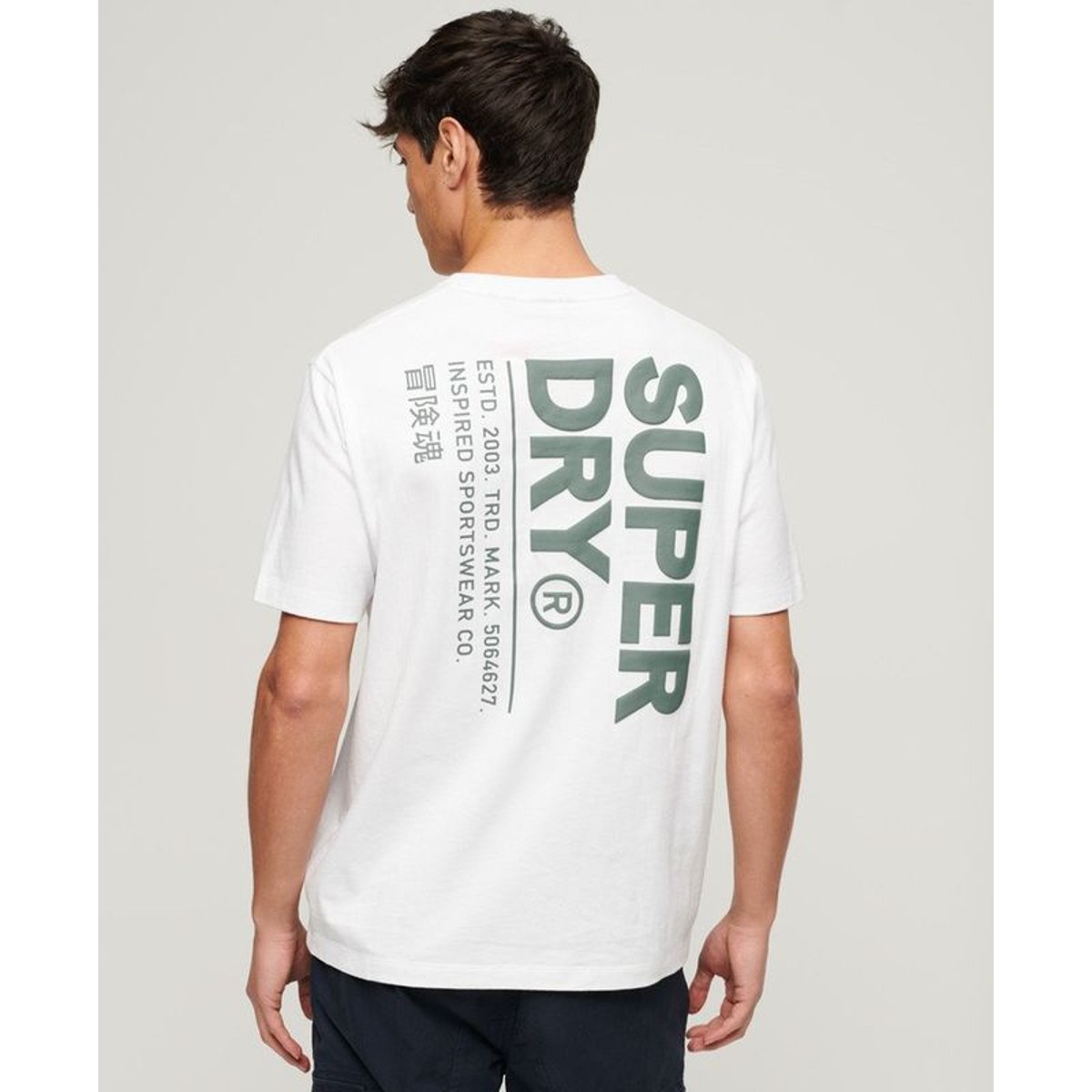 T-shirt ample à logo Utility Sport blanc éclatant, SUPERDRY