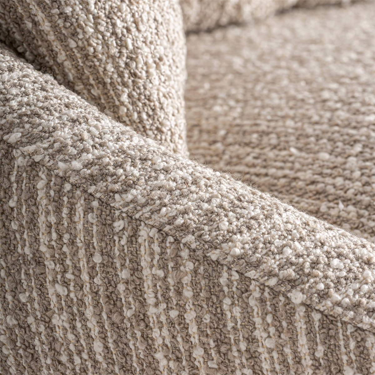 Fauteuil pivotant finition marbrée beige marbré contemporain, RECOLLECTION