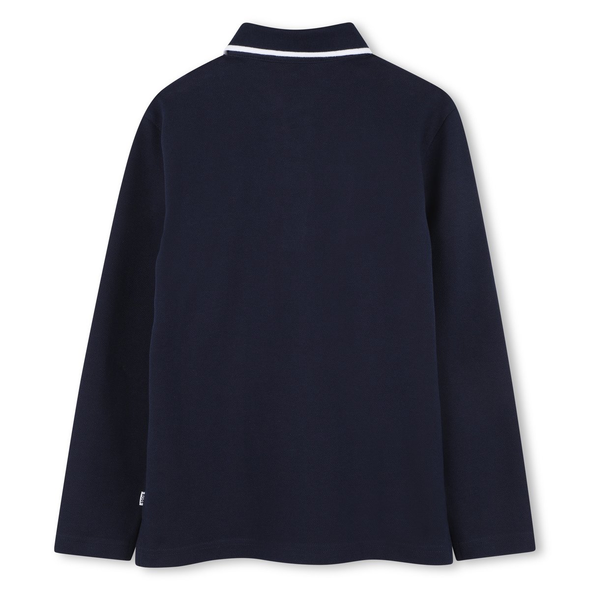 Polo à manches longues bleu cargo, BOSS KIDSWEAR
