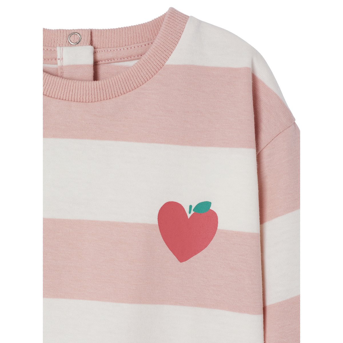 T-shirt manches longues rose poudré, VERTBAUDET