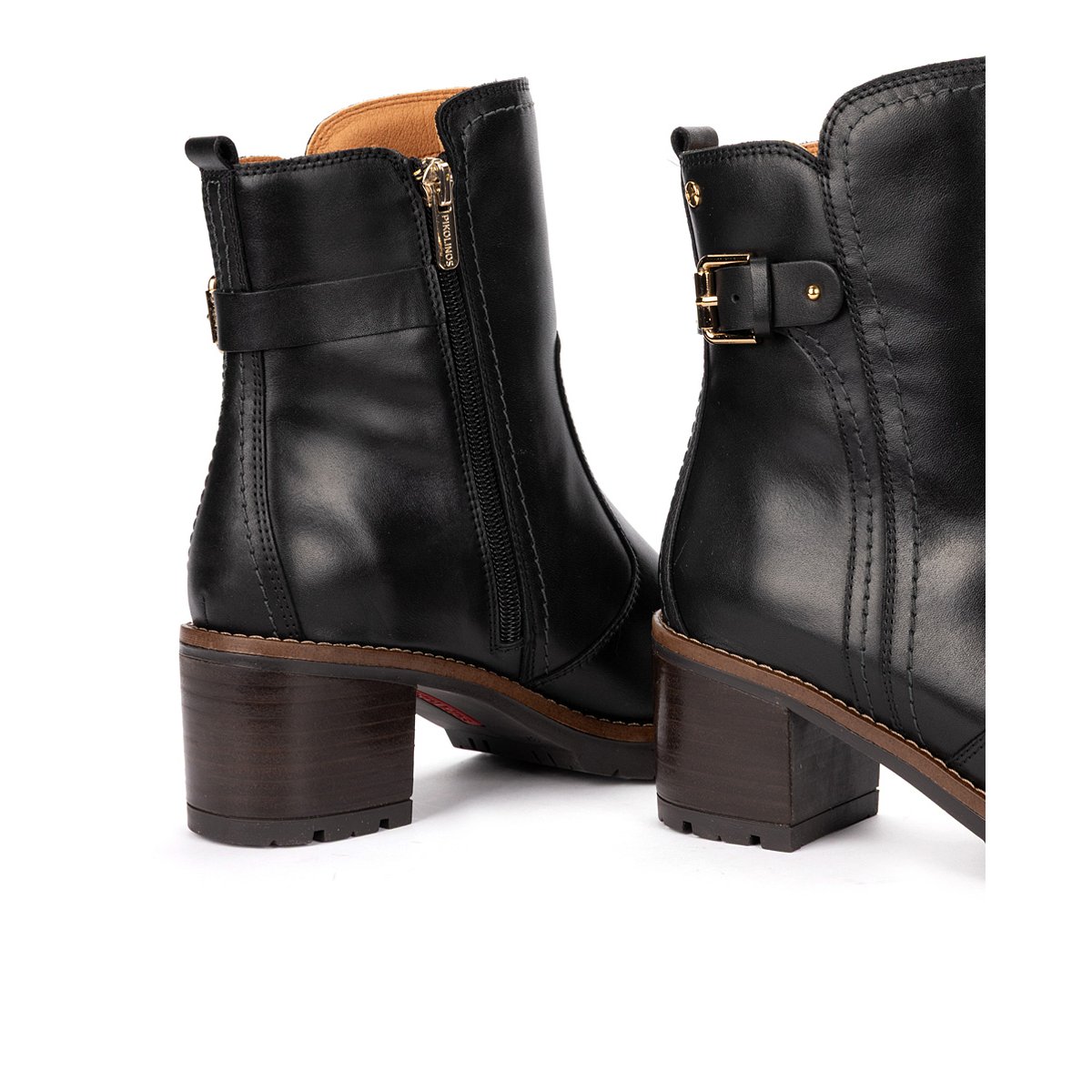 Bottines à talon cuir Llanes black, PIKOLINOS