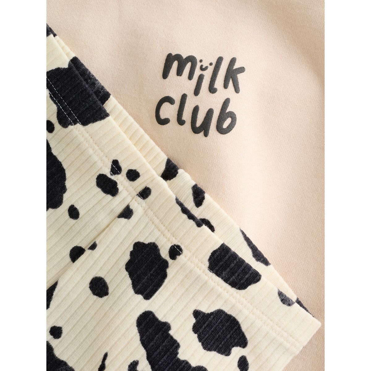 Ensemble sweat et legging bébé club de lait de vache neutre/imprimé, NEXT