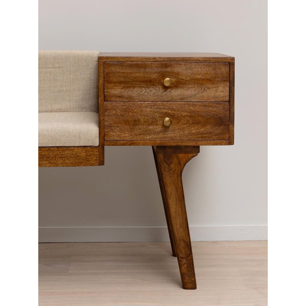 Banc en bois HALLWAY bois fonce, CHEHOMA