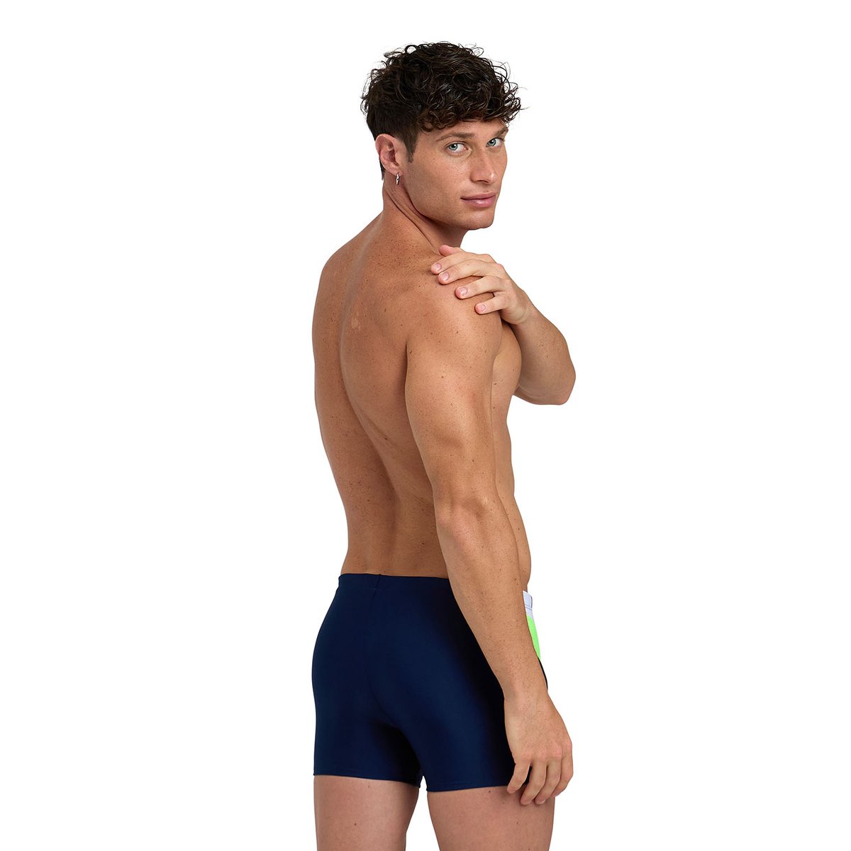 Short de bain Feel Panel navy-soft green-white, ARENA
