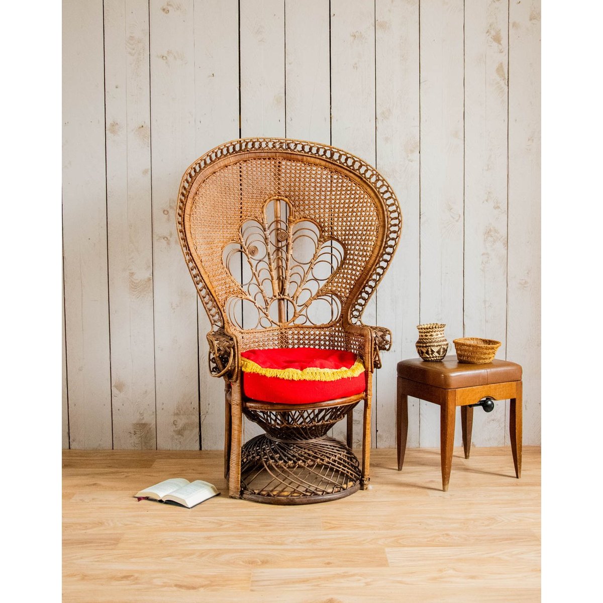 Fauteuil en rotin Emmanuel N°15 - Bon état naturel, DEBONGOUT