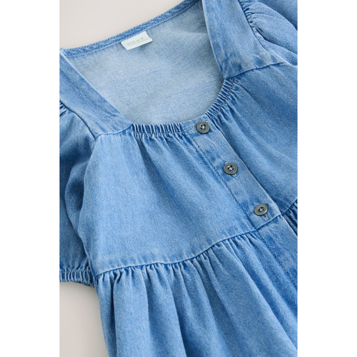 Robe à manches bouffantes jean, NEXT