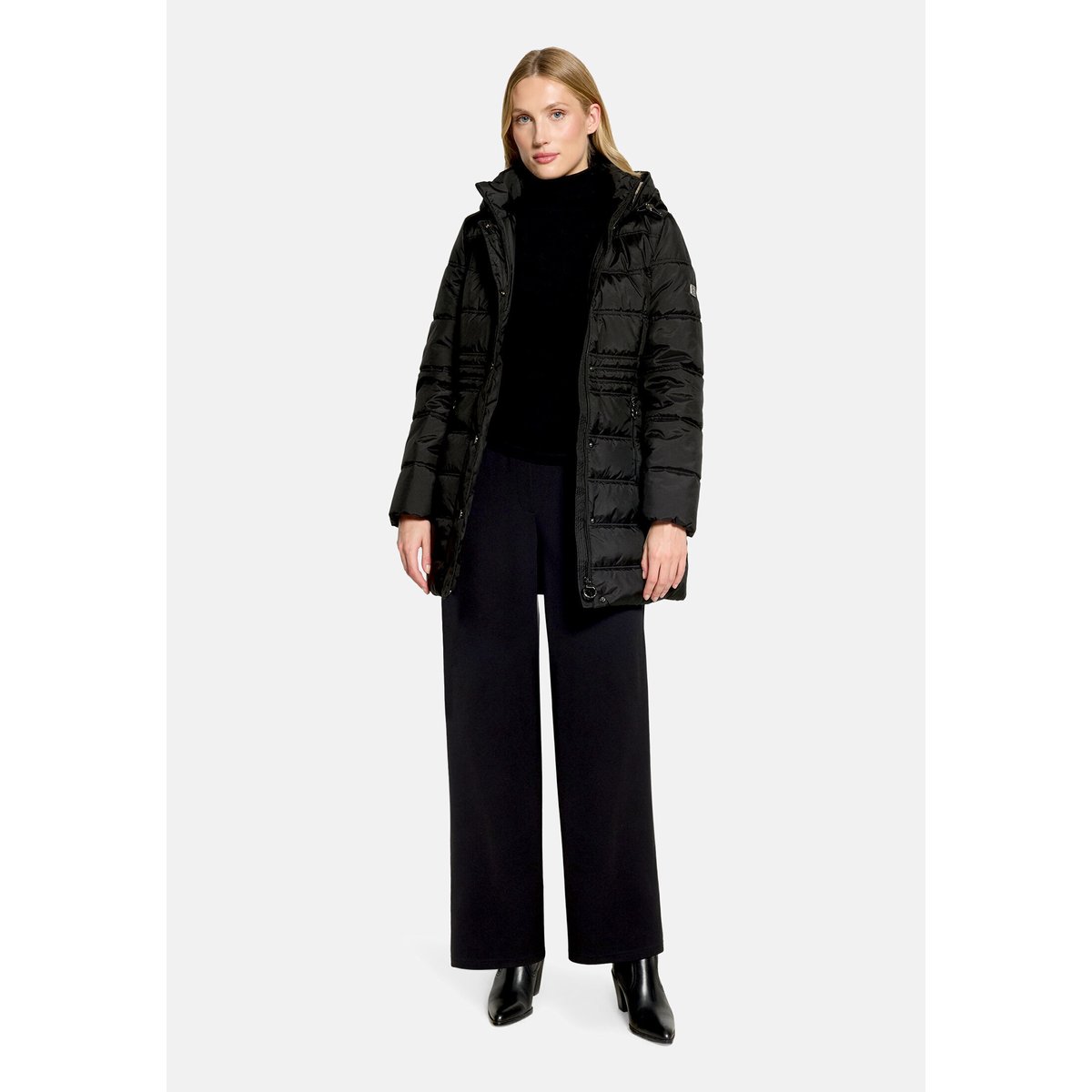Veste outdoor à capuche amovible noir, BETTY BARCLAY