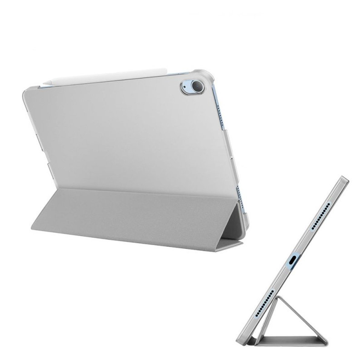 Etui Smart Cover à rabat avec support pour iPad Pro 11" / iPad Air 4 Et 5 (2020/2022) argent, EVETANE