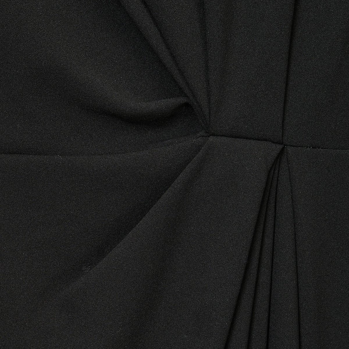 Robe longue cintrée unie noir, MONOPRIX
