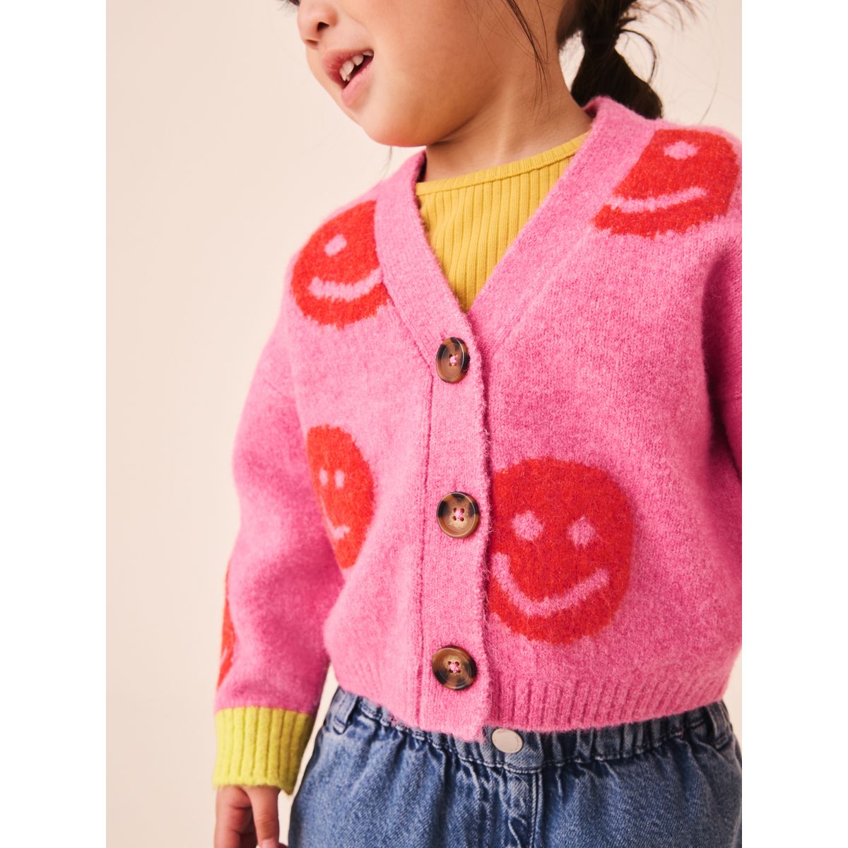 Cardigan à col v rose, NEXT