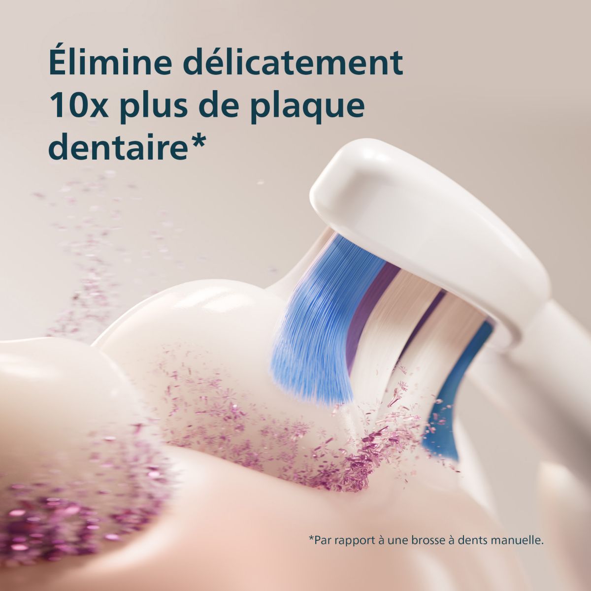 Brosse à dents électrique Sonicare 6100 series HX7406/02 couleur unique, PHILIPS