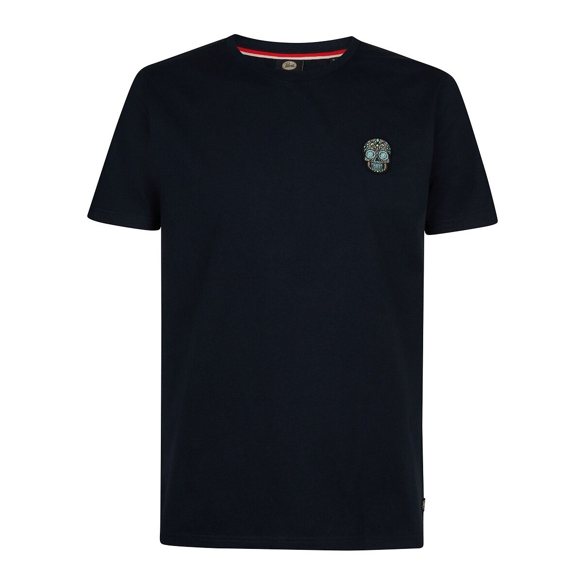 Skull Short Sleeve T-Shirt navy blue, PETROL INDUSTRIES