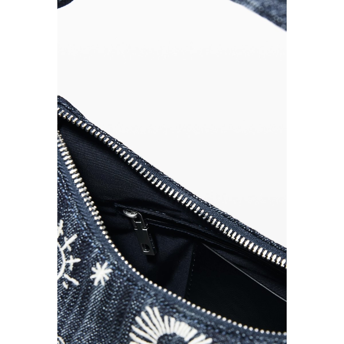 Sac brodé moyen bleu, DESIGUAL