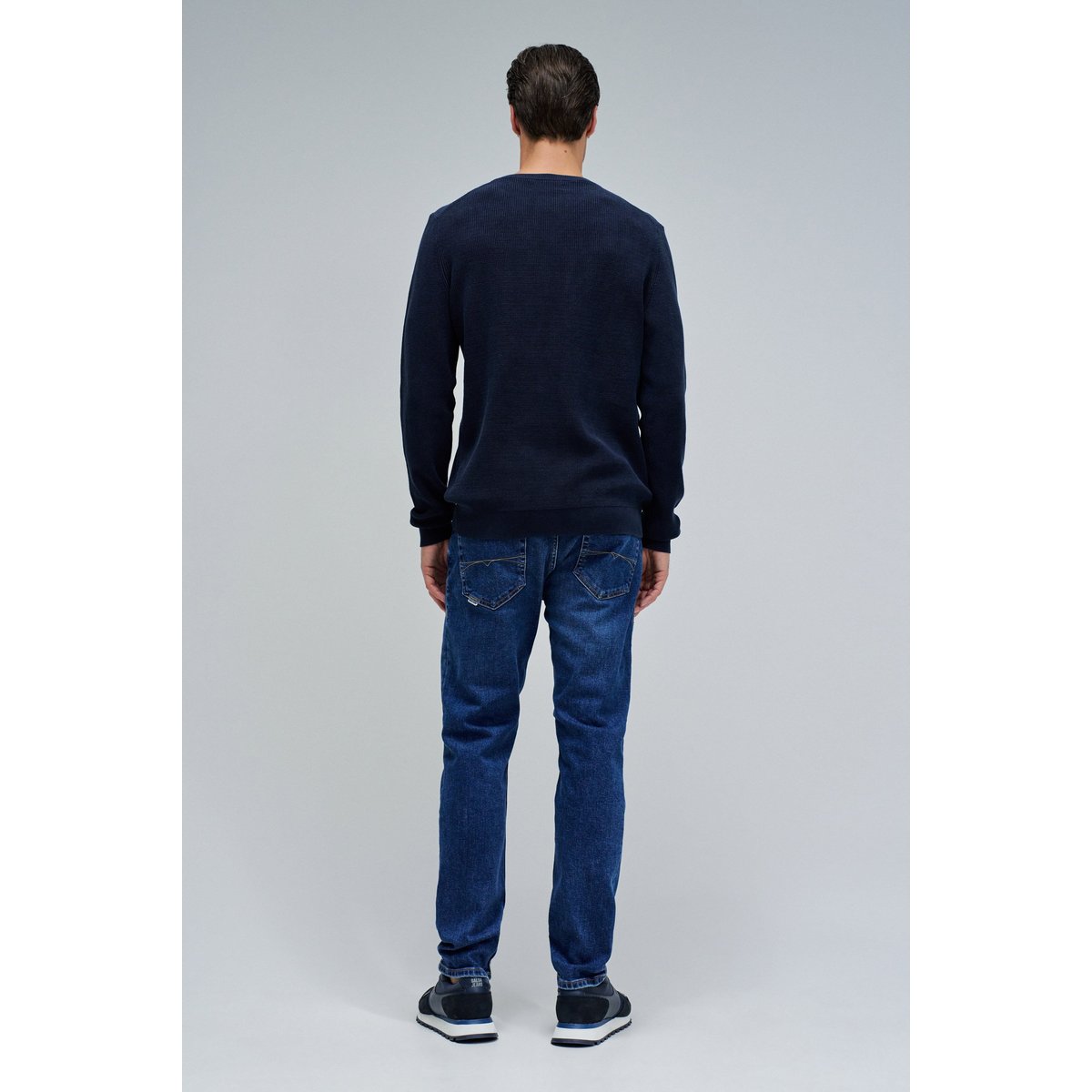 PULL EN MAILLE AVEC TEXTURE ecru, SALSA JEANS