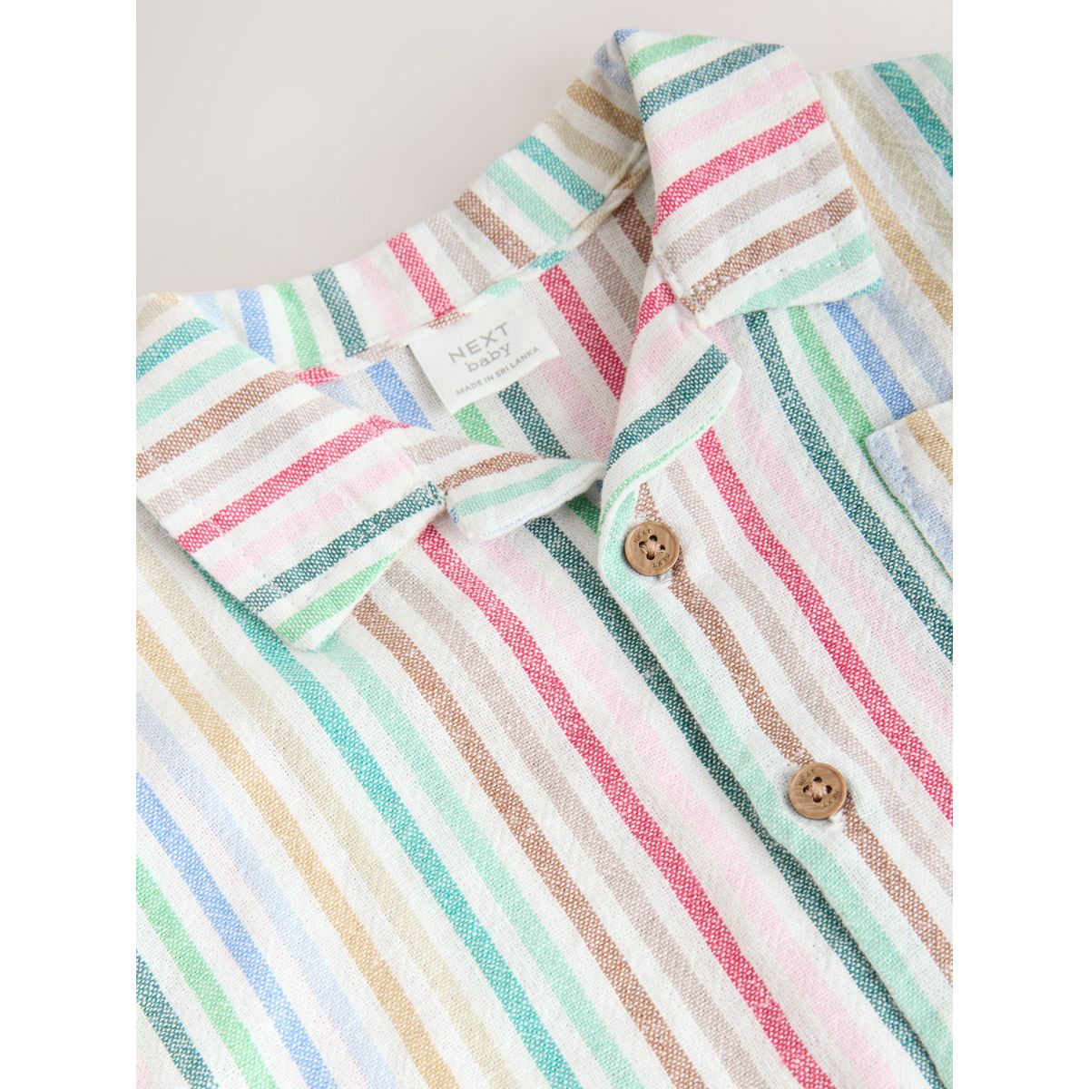 Chemise barboteuse tissée bébé rayure brillante, NEXT