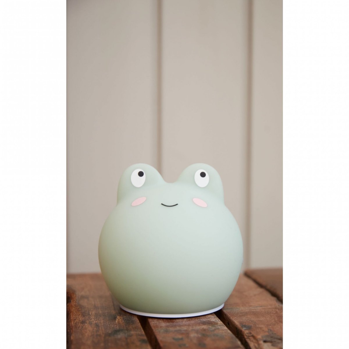 Mini veilleuse LED silicone Christian la baleine vert grenouille, FILIBABBA