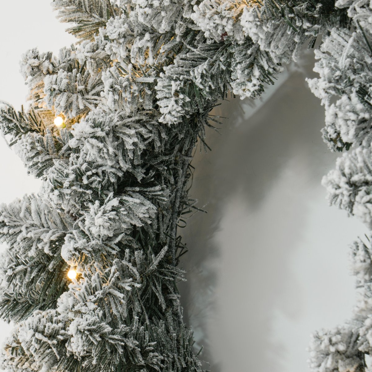 Couronne de Noël Plastique Vert vert, HOMCOM