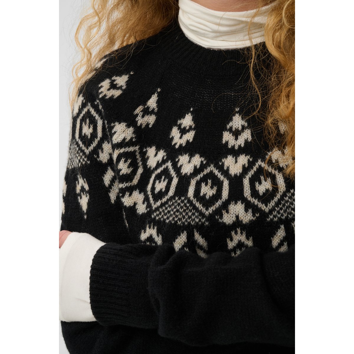 Pullover tricoté noir black, CULTURE