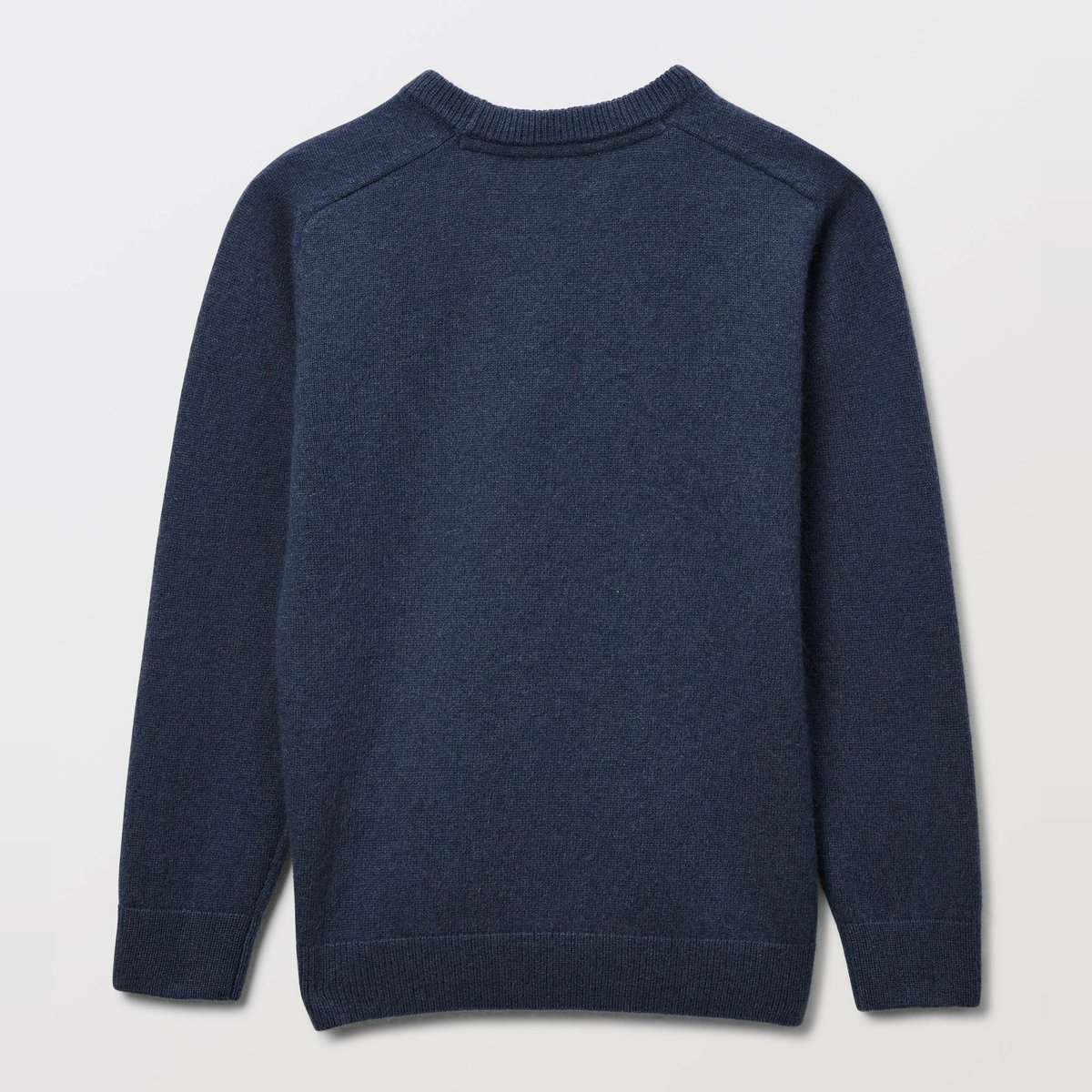 Pull uni col rond en 100% cachemire mer, MONOPRIX
