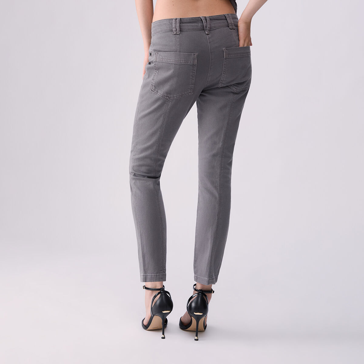 Pantalon slim-fit gris, LIU JO