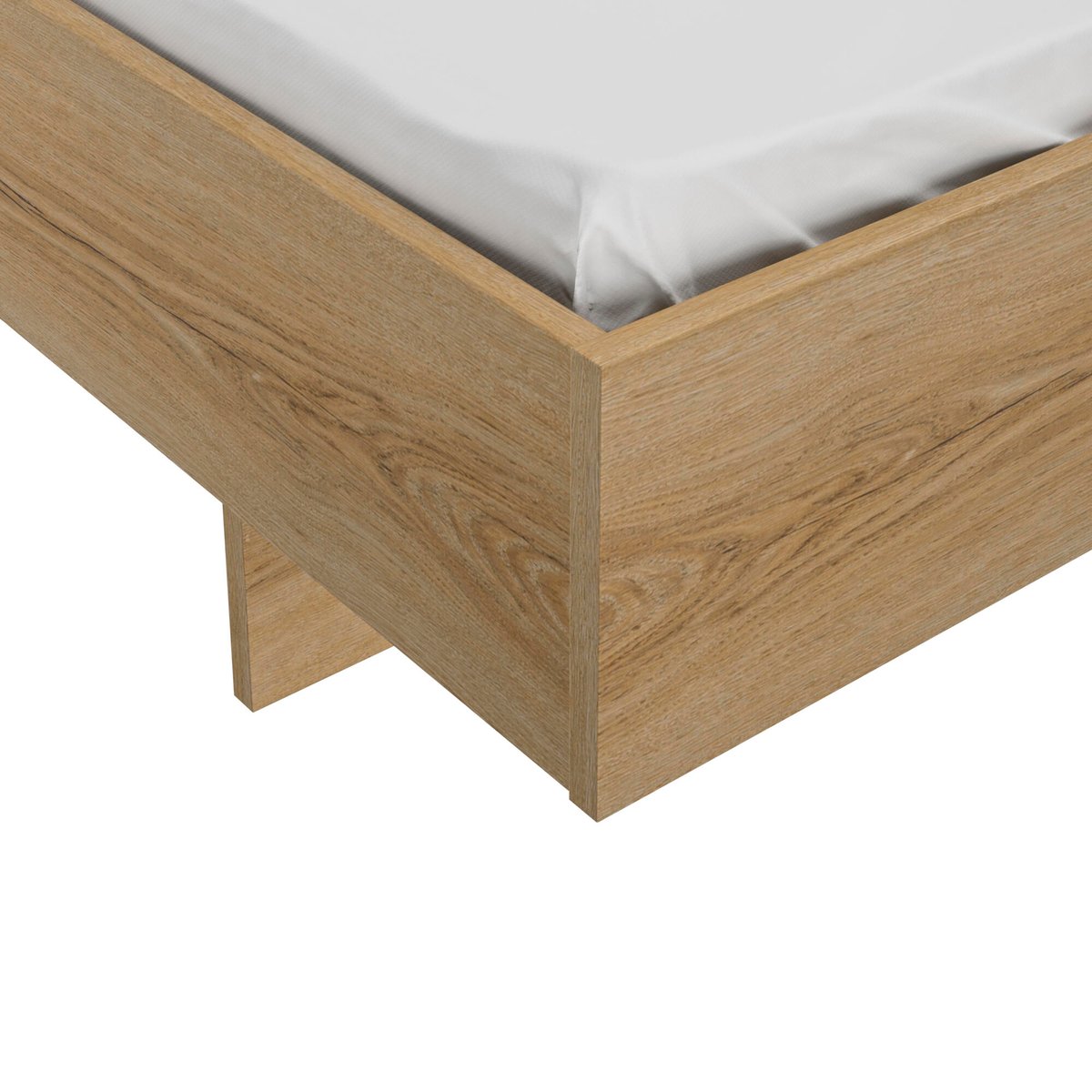 Lit 180 x 200 finition brillante beige, GAMI