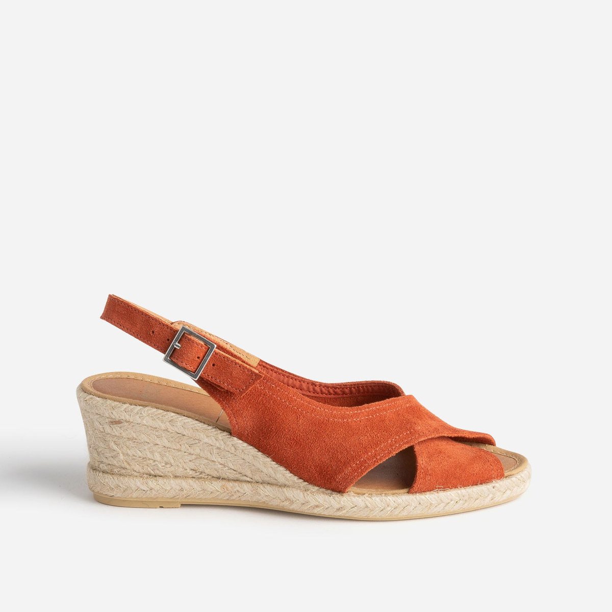 Sandale À Talon en cuir TAIS rouille, ERAM