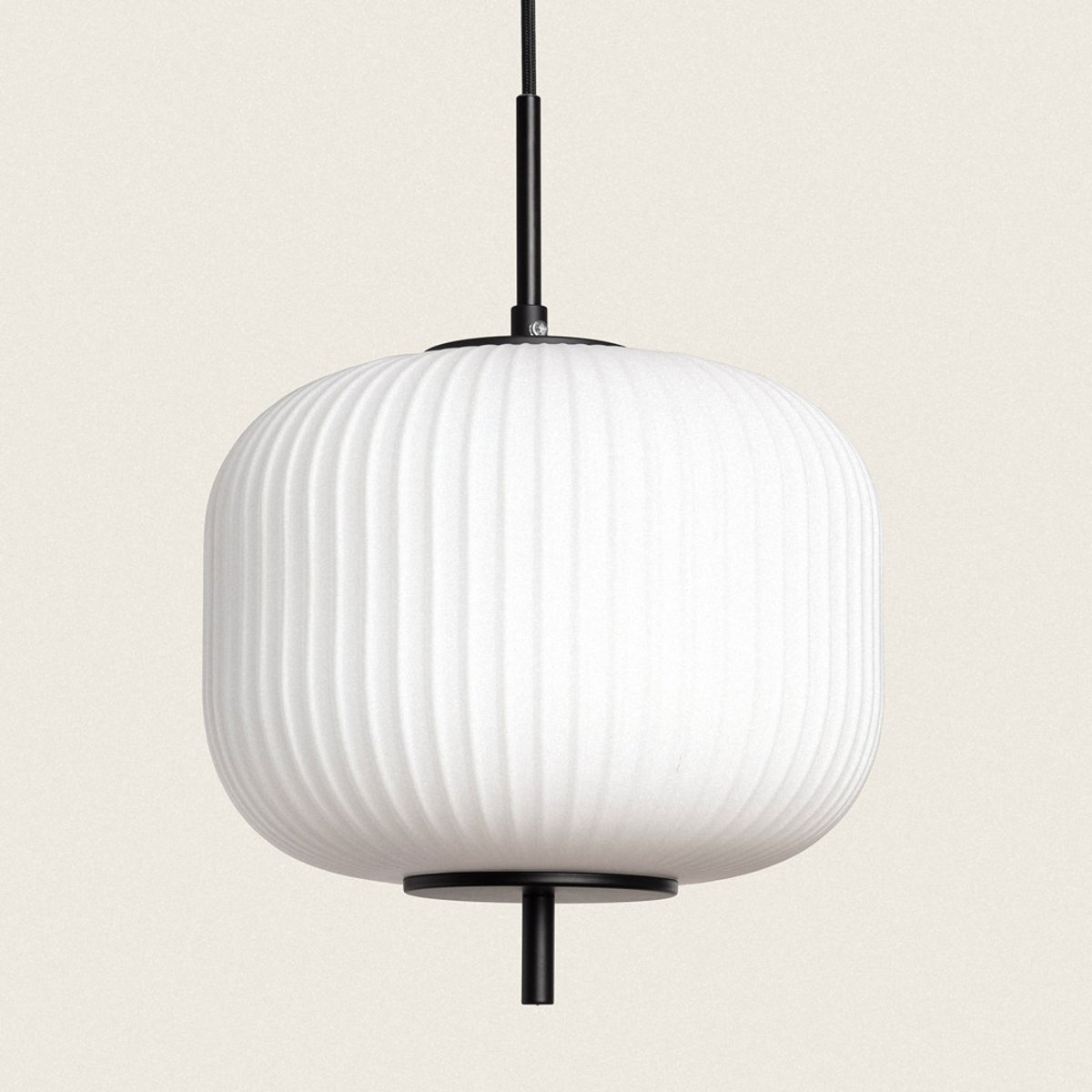 Suspension ronde en verre 30cm- VIND blanc, DRAWER