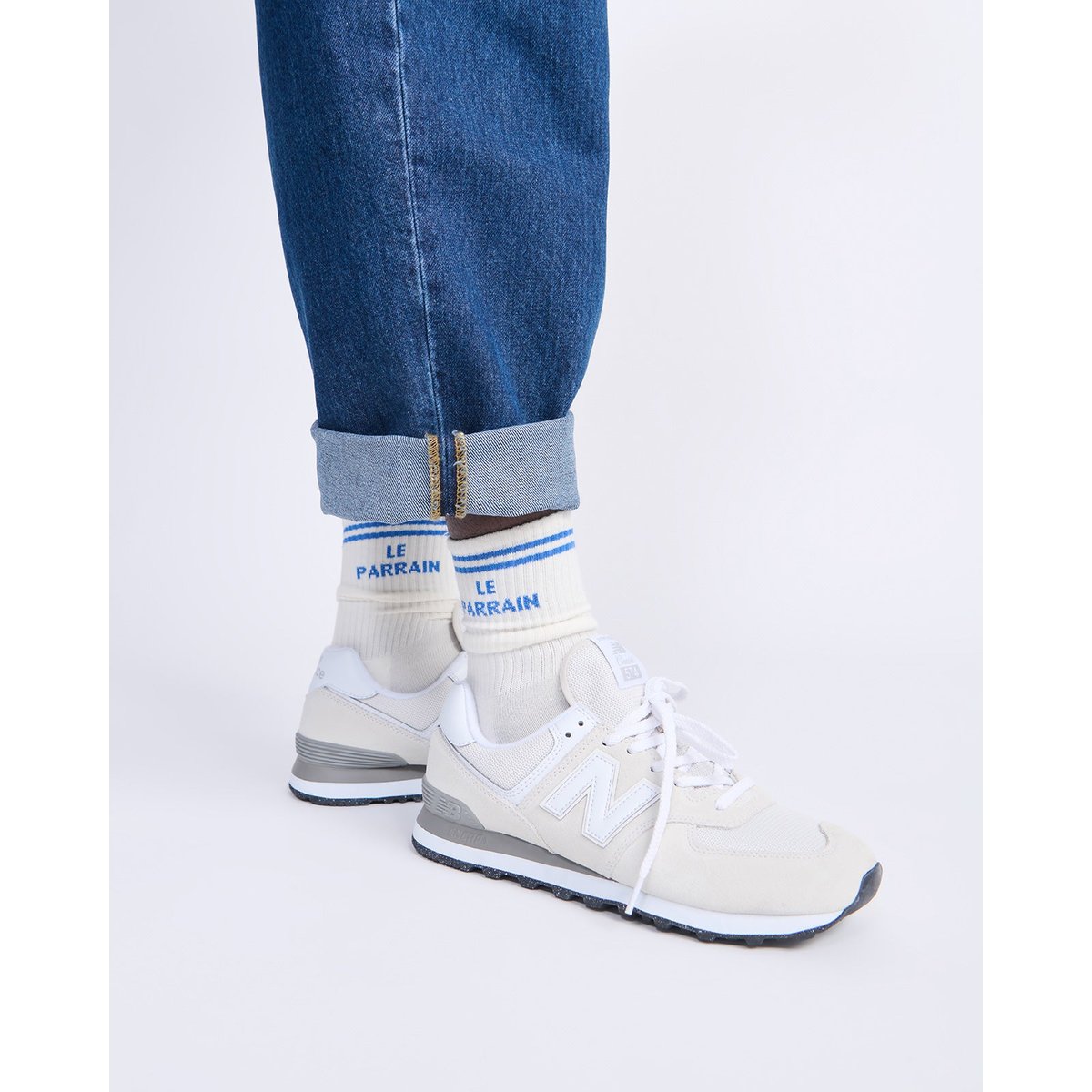 Chaussettes Le parrain beige crème, EMOI EMOI