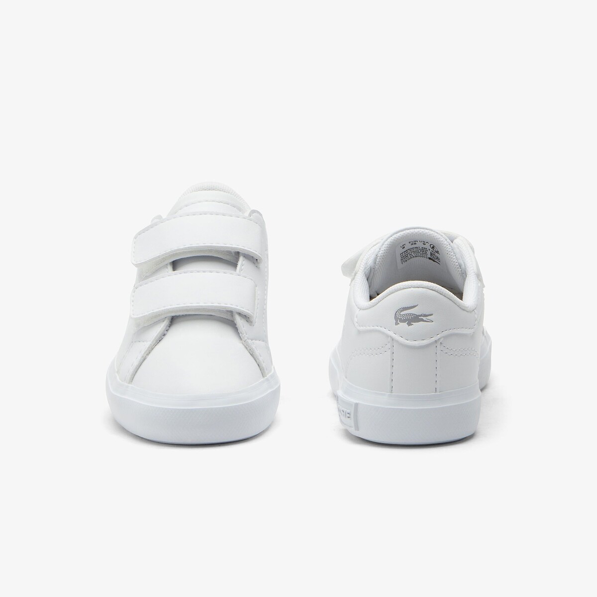 POWERCOURT sneakers met klittenbandsluiting wit, LACOSTE