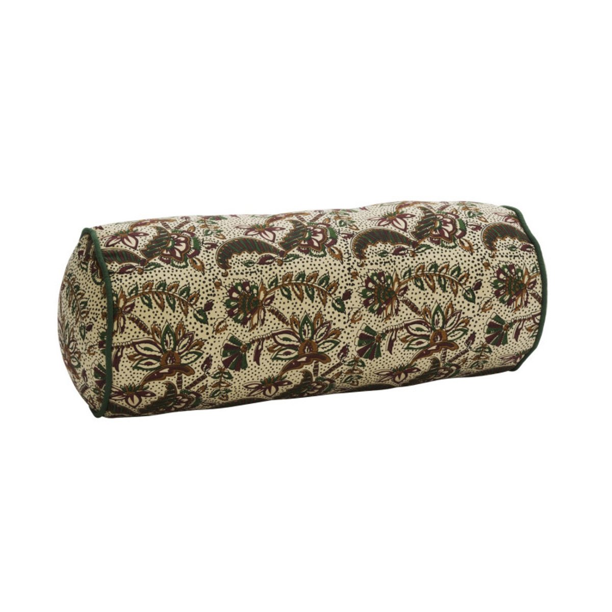 Coussin traversin imprimé indien châtaigne, MADAM STOLTZ