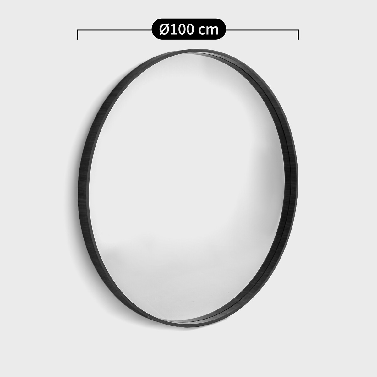 Miroir rond plaqué noyer Ø100 cm, Alaria noyer, LA REDOUTE INTERIEURS