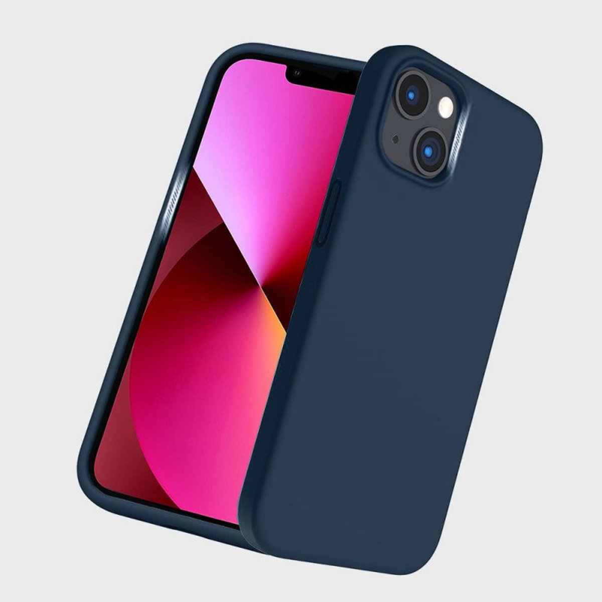 Coque iPhone 13 antichoc + 2 vitres bleu, EVETANE