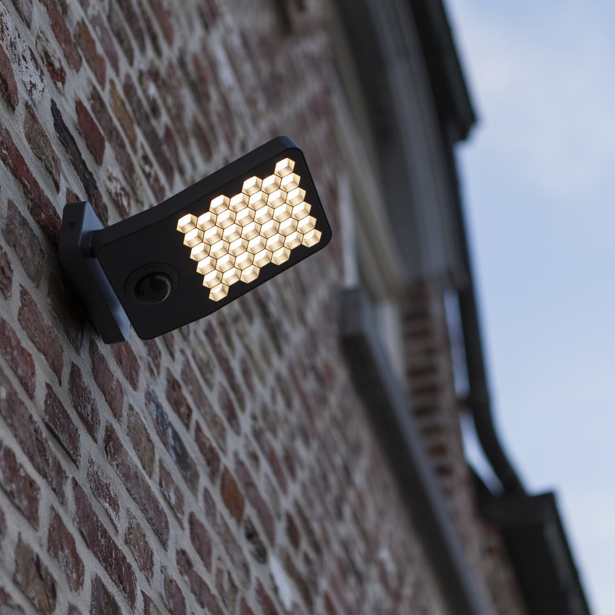 Applique murale d'extérieur sur secteur ATLANTIS GREY aluminium LED blanc chaud H11m dark grey, LUMISKY