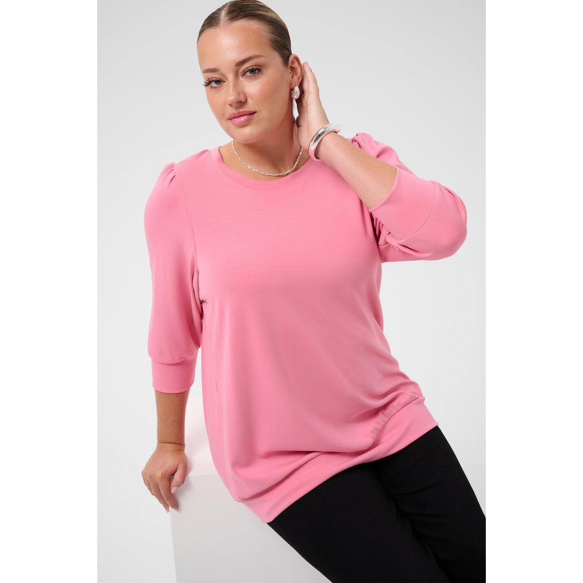 Sweatshirt rose wild rose, KAFFE CURVE